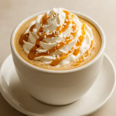Sıcak latte şuruplu
